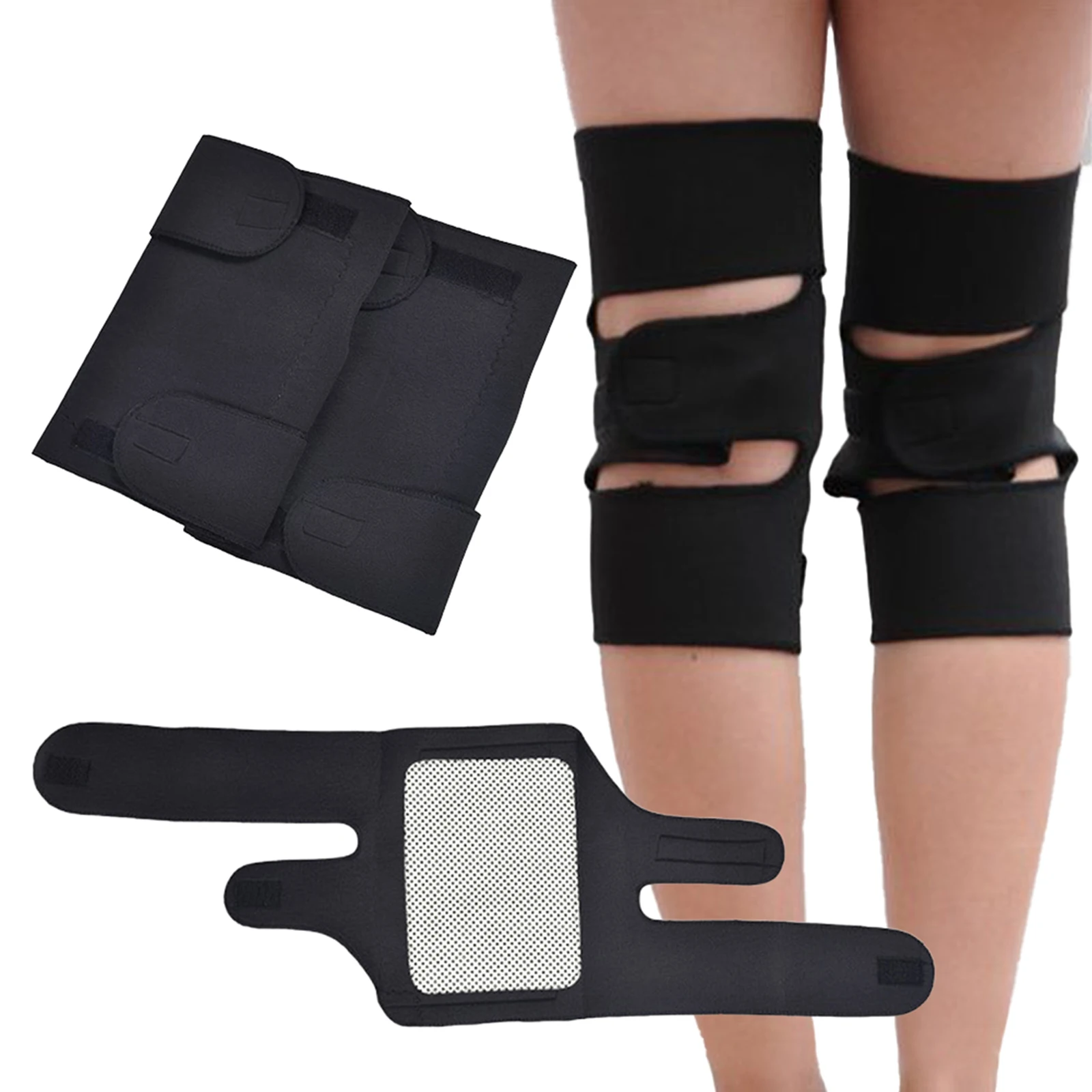 

1 Pair Dot Matrixs Self Heating Knee Pads Brace Sports Kneepad Tourmaline Knee Support For Arthritis Joint Pain Relief Recovery