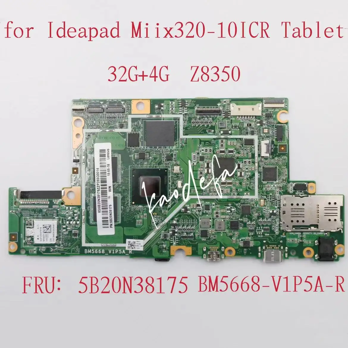 BM5668-V1P5A-R материнская плата для IdeaPad Miix 320-10ICR, материнская плата планшета Z8350 32 ГБ 4 ГБ FRU:5B20N38175 100% ТЕСТ ОК