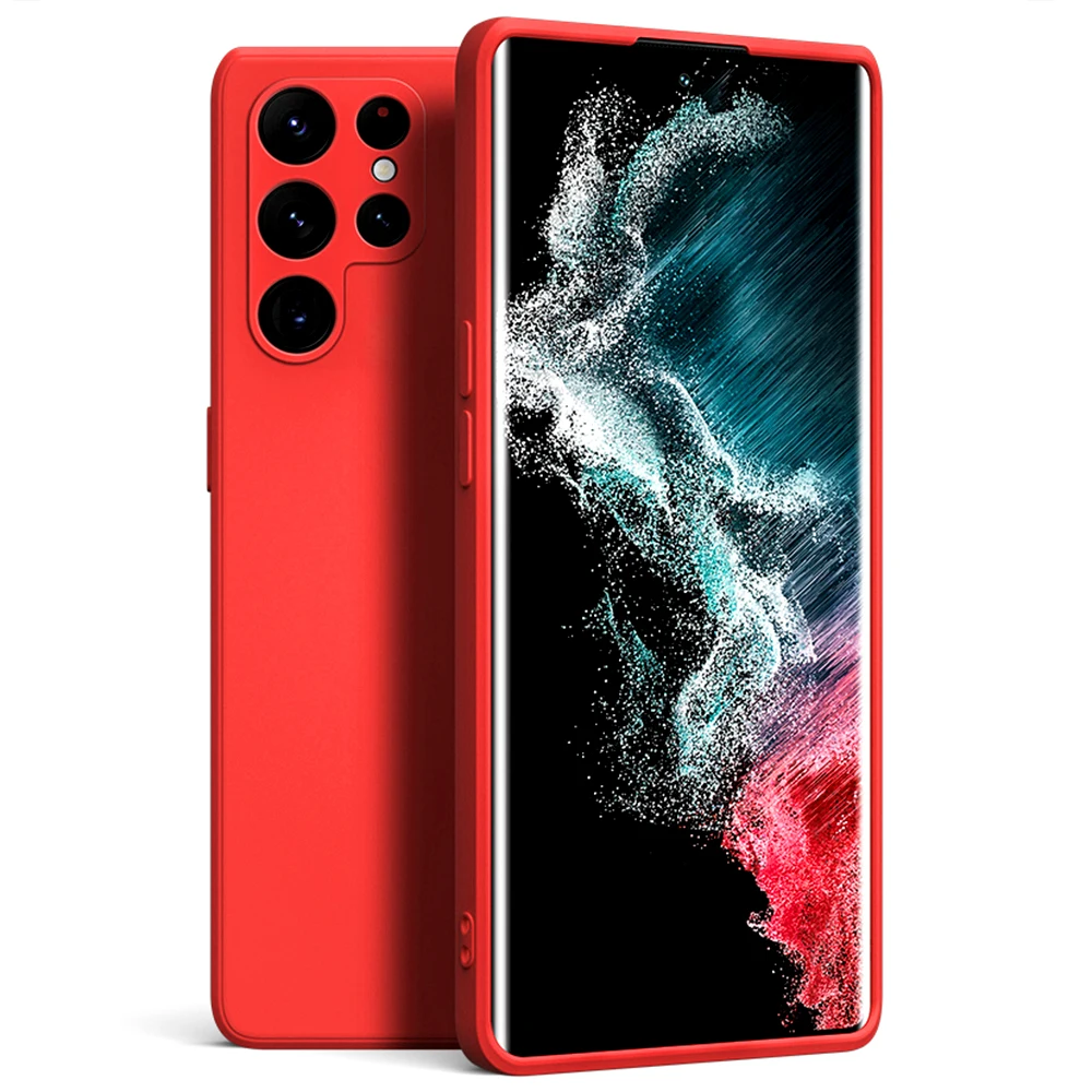 Оригинальный чехол с жидкостью для Samsung Galaxy S24 + Женский мягкий цветной роскошный