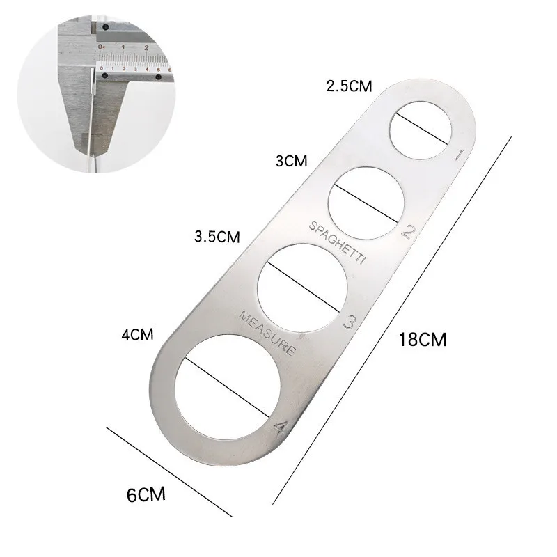 Линейка-лапша из нержавеющей стали с 4 отверстиями |