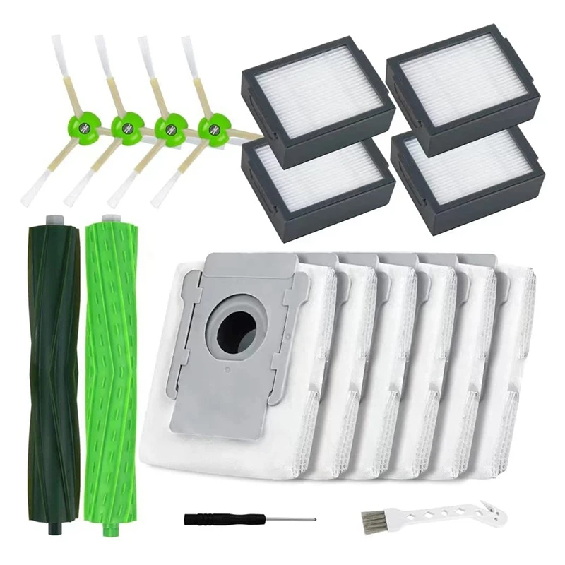 

Запасные части для Irobot Roomba I7 I7 + I8 I3 I6 + Plus E5 E6 E7 + аксессуары для робота-пылесоса, 17 шт.