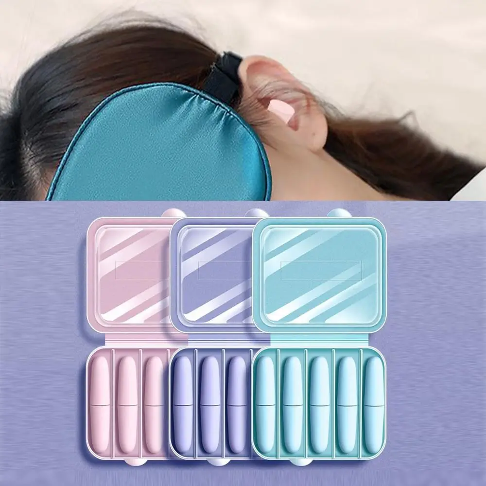 2/5 пар ультра мягкие пенные затычки для ушей многоразовые шумоподавляющие