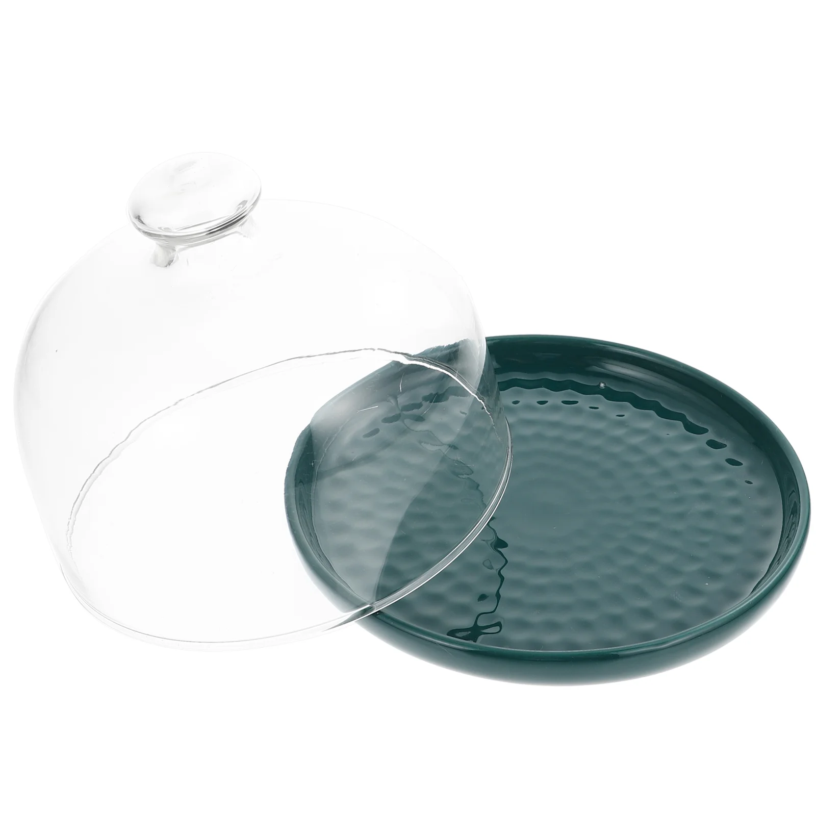 

Cake Dome Stand Cover Dessert Plate Display Lid Tray Platter Cloche Serving Dish Holder Cupcake Server Mini Pastry Ceramic