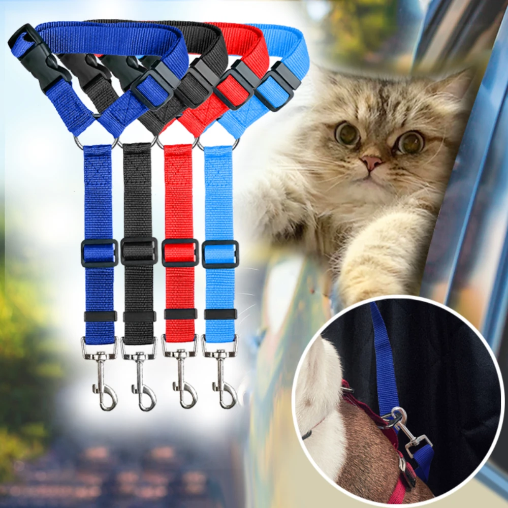 

Harness Dog Collar Cat Lead Pet Car Belt Leash Dog for Safety Small Kitten Back Seat Dogs Collar Pet Accessories
