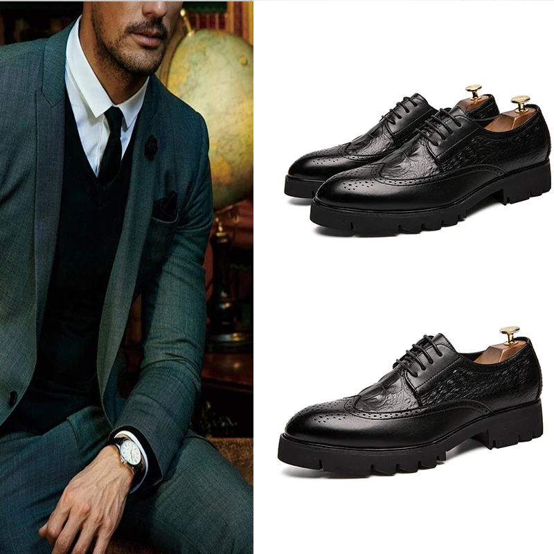 

Derby shoes business groom leather shoes office shoes wedding shoes meeting shoes water proof formal shoes lace up shoes