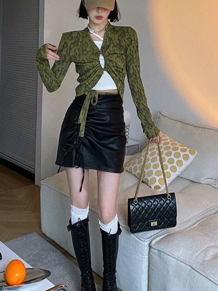 Женская футболка с длинным рукавом в Корейском стиле |