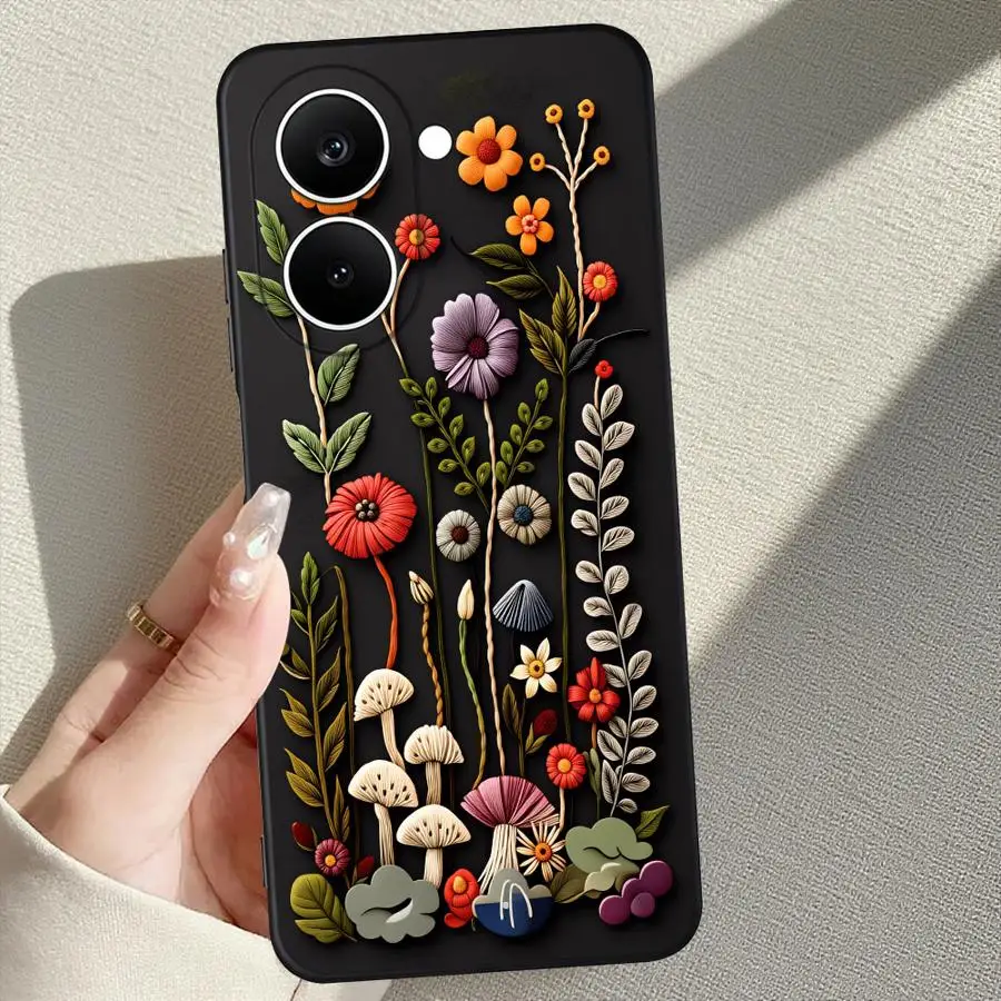 Фото Чехол для телефона Xiaomi Poco F8 M5 C75 C50 F3 C71 C61 F1 M3 M4 M7 Pro X3 X4 X5 X7 Pro с мультяшным рисунком гриба №2