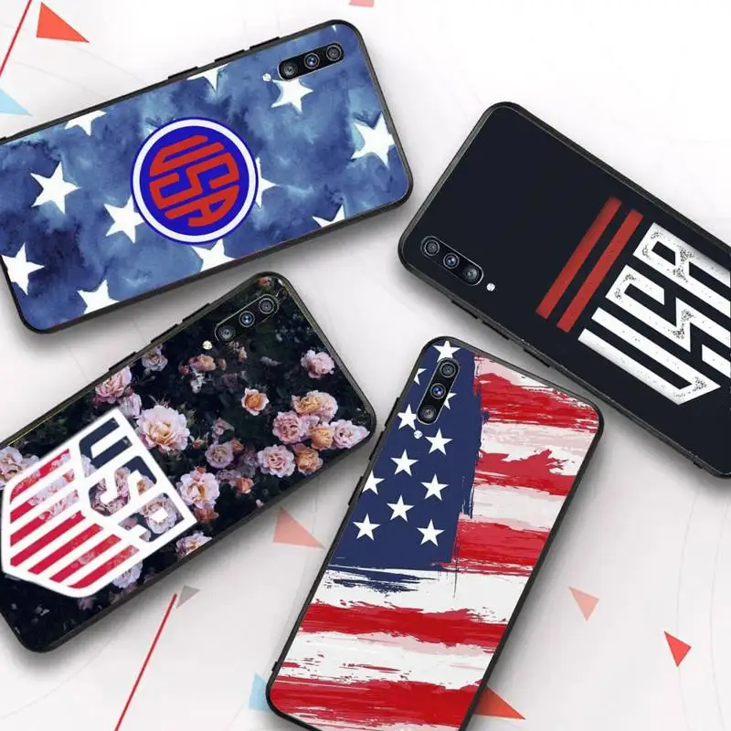 

America USA Flag Phone Case for Redmi 8 9 9A for Samsung J5 J6 Note9 for Huawei NOVA3E Mate20lite cover