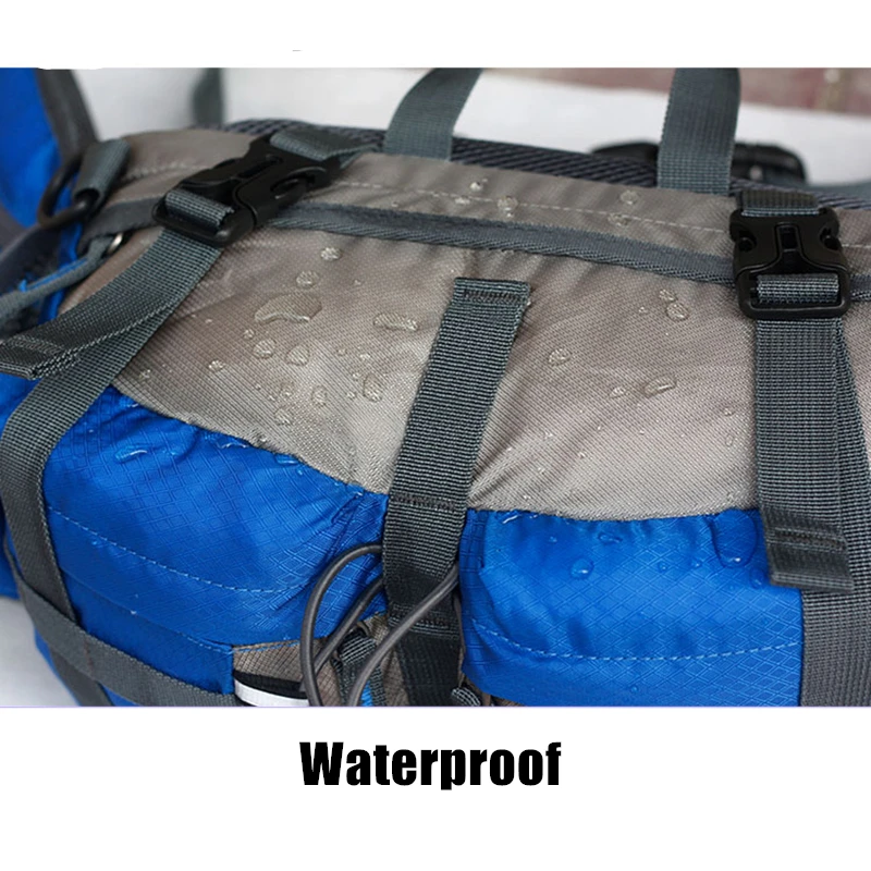 Outdoor Sports Waist Bag Waterproof Hiking Cycling Climbing Bicycle Pack Running Water Bottle Nylon Mountainering Bag
