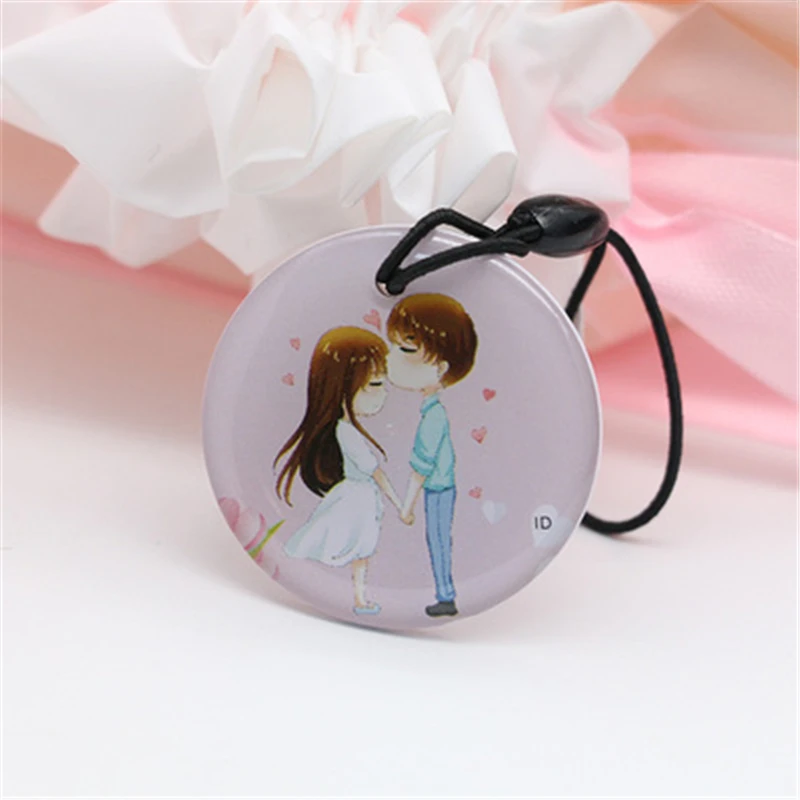 

125Khz Rewritable RFID Keyfobs KeyChain Cartoon EM4305 Token Blank Card T5577 Key Fob Ring Badge Glue Dropping Mini Tag