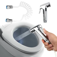 portable handheld bidet toilet sprayer bathroom cleaning tools with telephone shower hose spray gun shower head nozzle