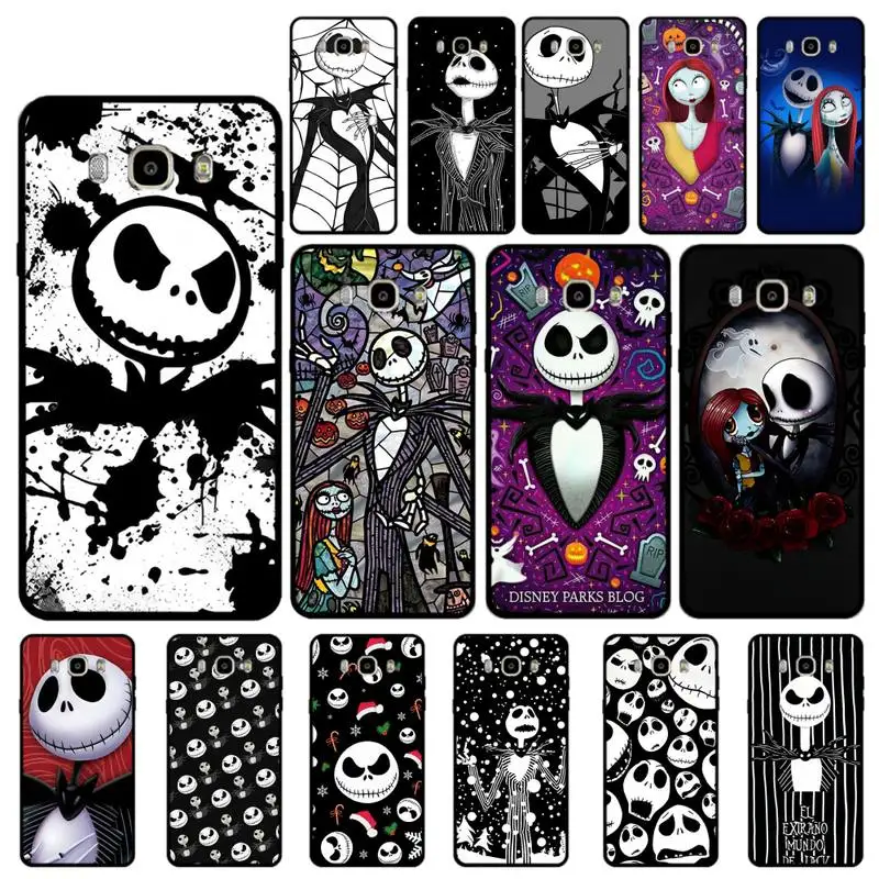

Disney Jack Skellington Phone Case for Samsung J 4 5 6 7 8 prime plus 2018 2017 2016 J7 core