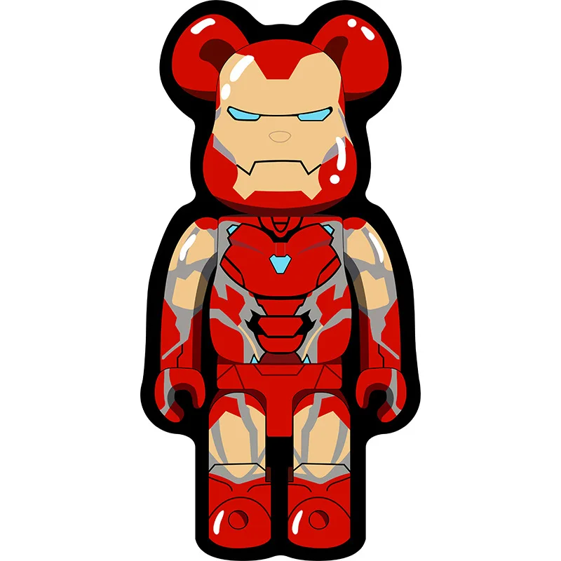 

3D мультфильм Bearbricklys медведь ковер Violence ковер коврик "медведь" Водный абсорбирующий Legoed напольный коврик