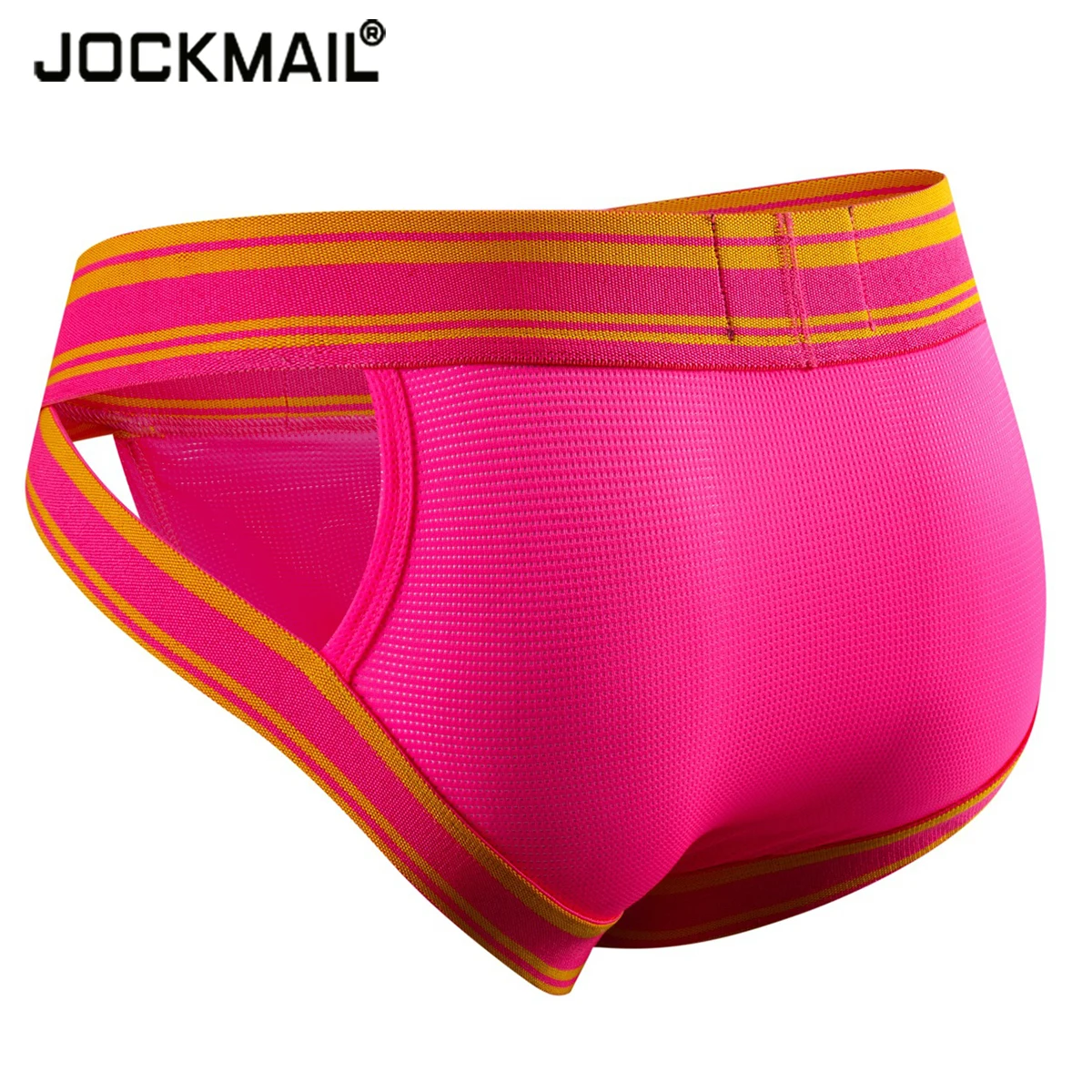 Трусы-брифы JOCKMAIL мужские, сетчатые дышащие трусы-брифы, бикини с мешочком для пениса для геев, трусы-комбинации