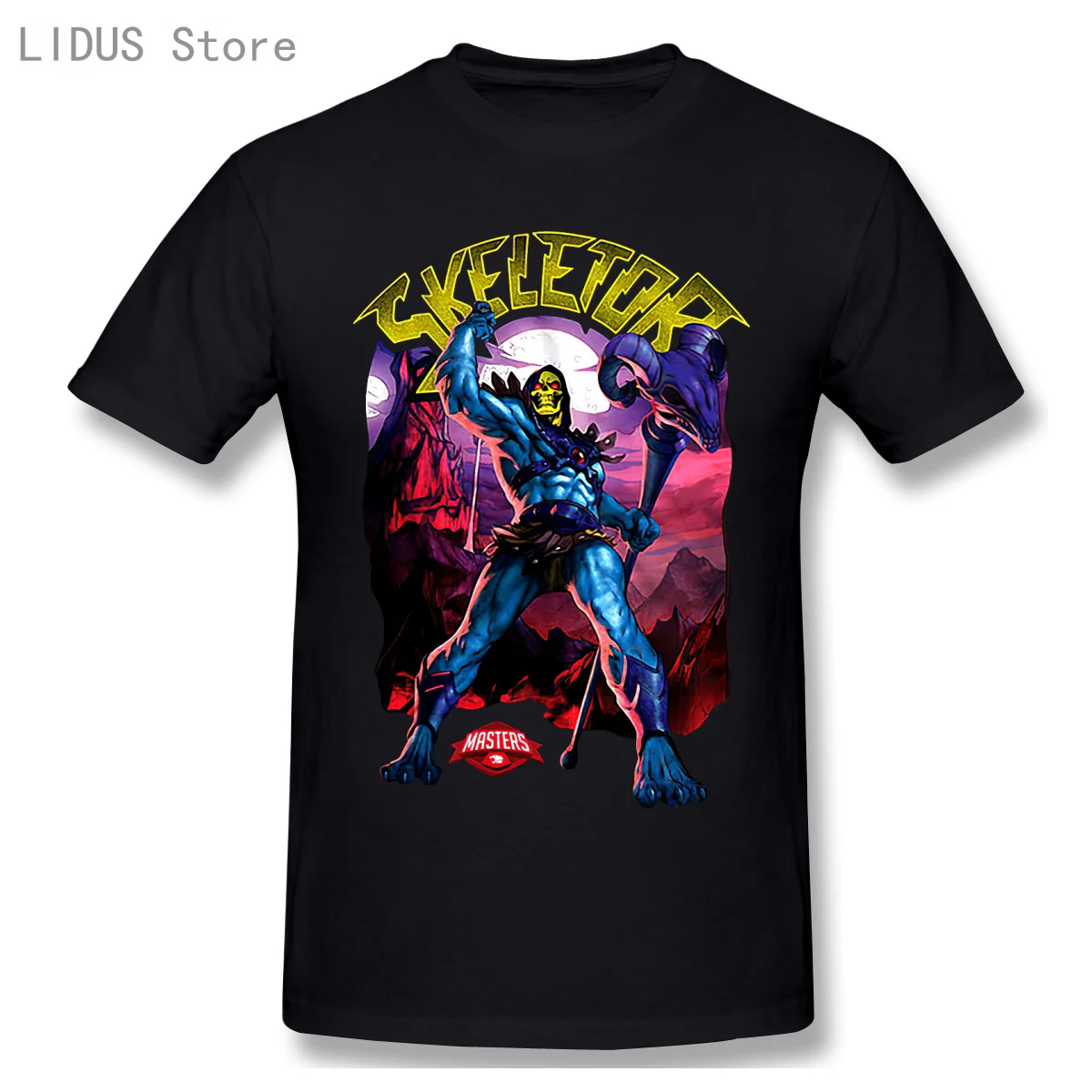 

OFFICIAL Masters Of The Universe Skeletor Mens T-Shirt Evil Villain He-Man Cotton Wholesale O Neck Tee Shirt