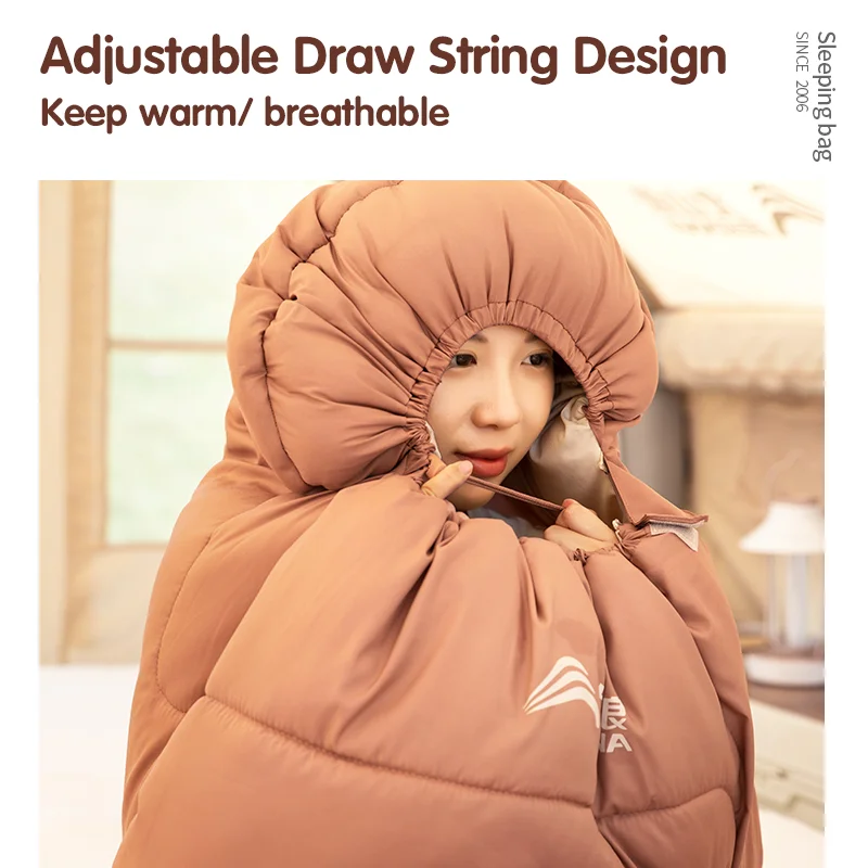 BSWOLF спальный мешок утолщенный для взрослых одиночный портативный кемпинга зимы