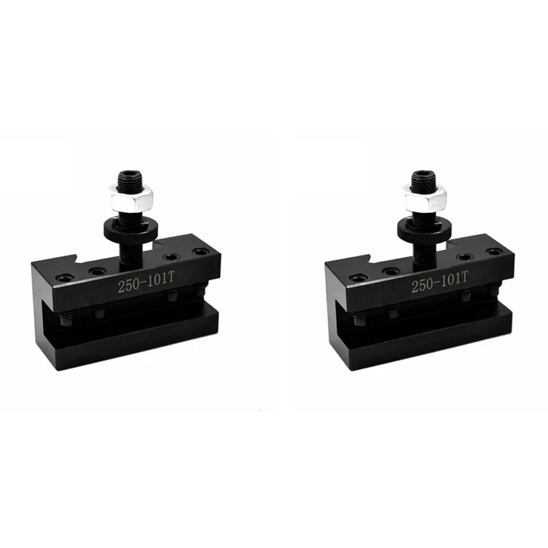 2X Quick Change CNC Lathe Tool Post Turning Facing Holder Holder For Lathes Tools - 250-101T