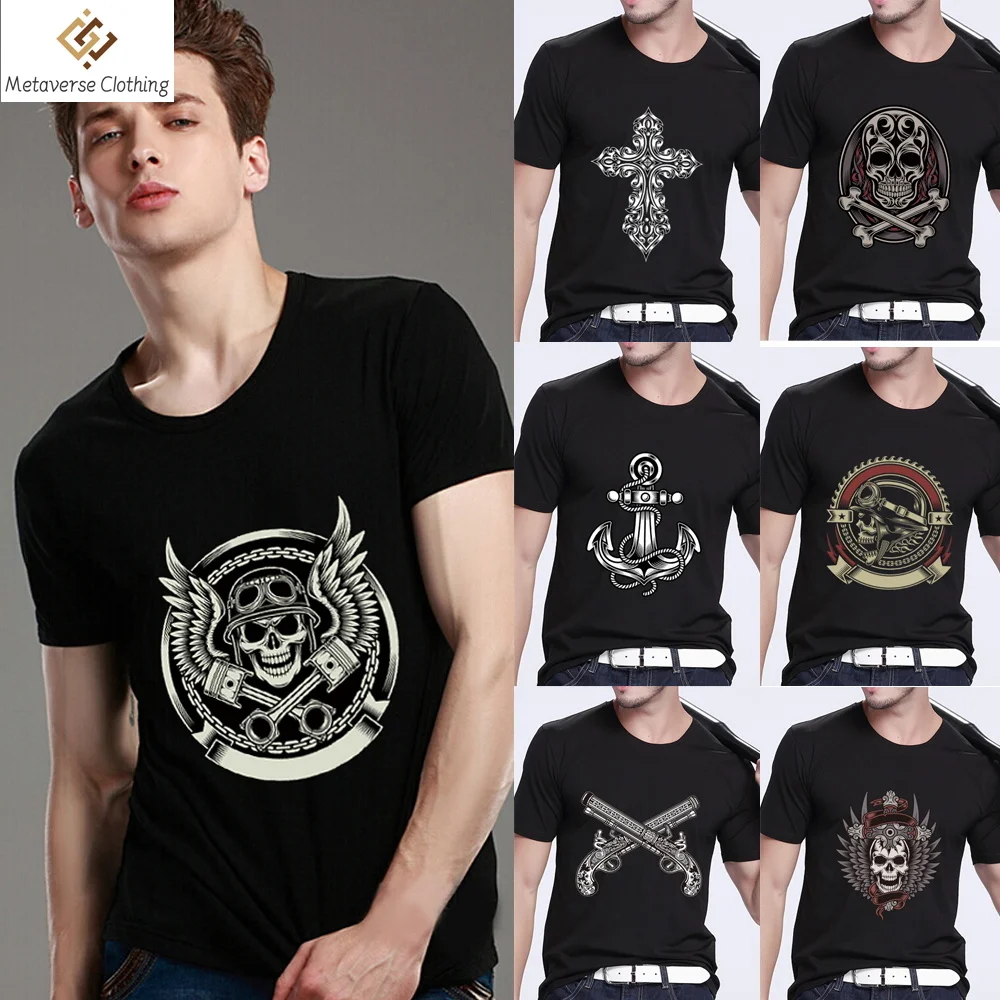 

Футболка мужская летняя с круглым вырезом и коротким рукавом