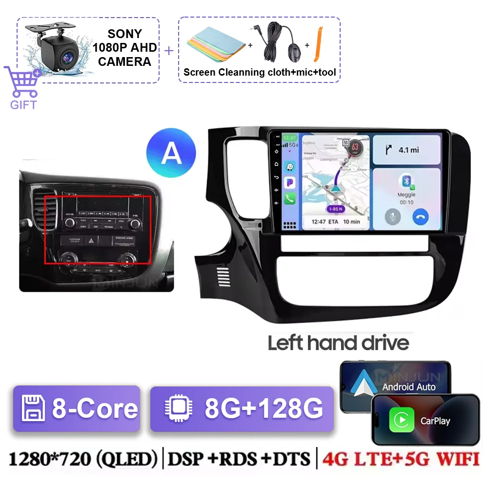 

Для Mitsubishi Outlander 3 GF0W GG0W 2012-2018 левый руль автомобильный радиоприемник навигация мультимедийный видеоплеер стерео Android 15