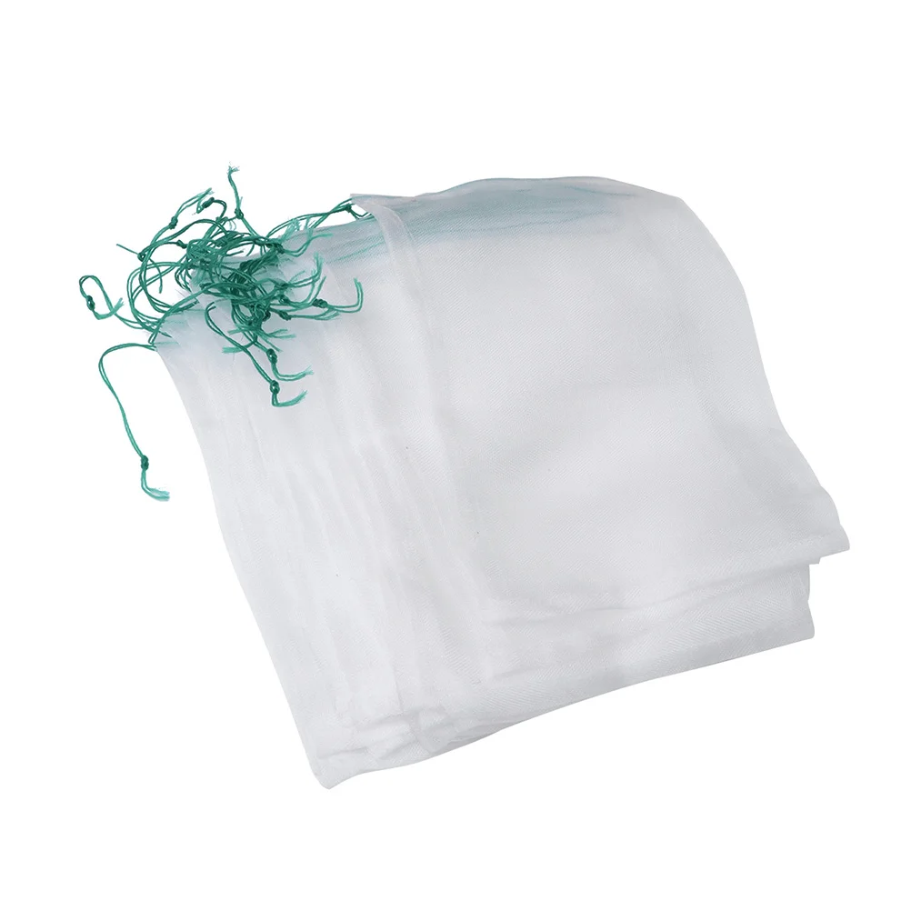 

50Pcs Multi-function Mesh Bags Household Fruit Bags Portable Drawstring Bags Fruiter Supply