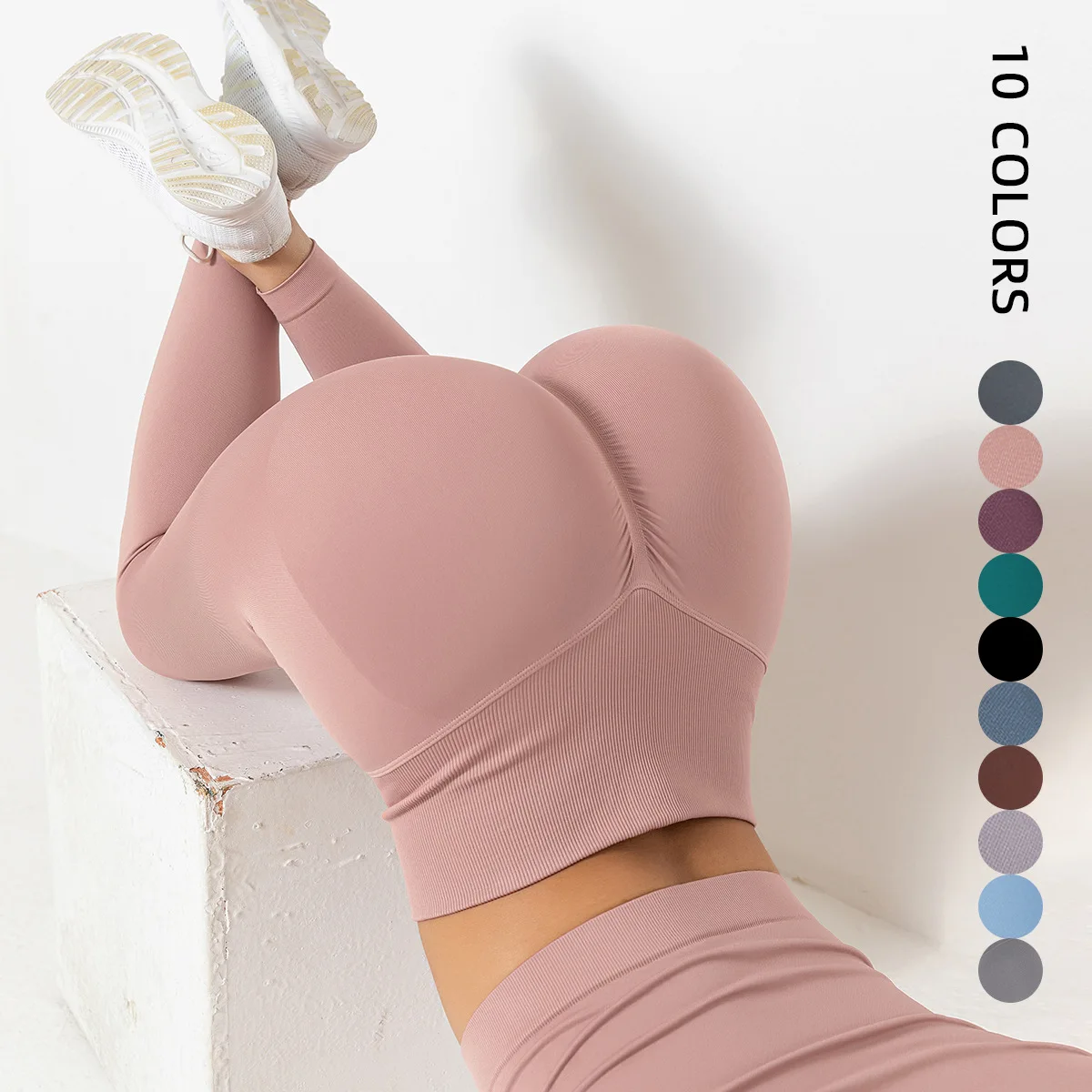 

2022 New Yoga Pants Women Leggings For Fitness Nylon High Waist Long Pants Ladies Hip Push UP Tights Woman Sports Gym Clothing