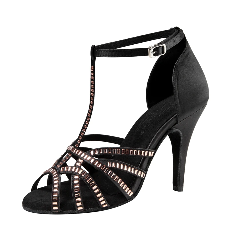 Ladies Latin dance shoes women's soft soled Rhineston dance shoes high heels cha cha tango remba dance shoes social dance shoes