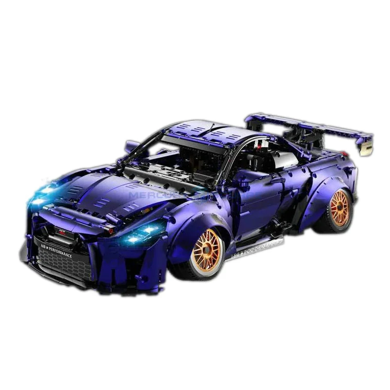 

GTR 1:10 MOC супер быстрый гоночный спортивный автомобиль 10221 модель строительные блоки Набор конструктора Форсаж подарок игрушка для мальчиков