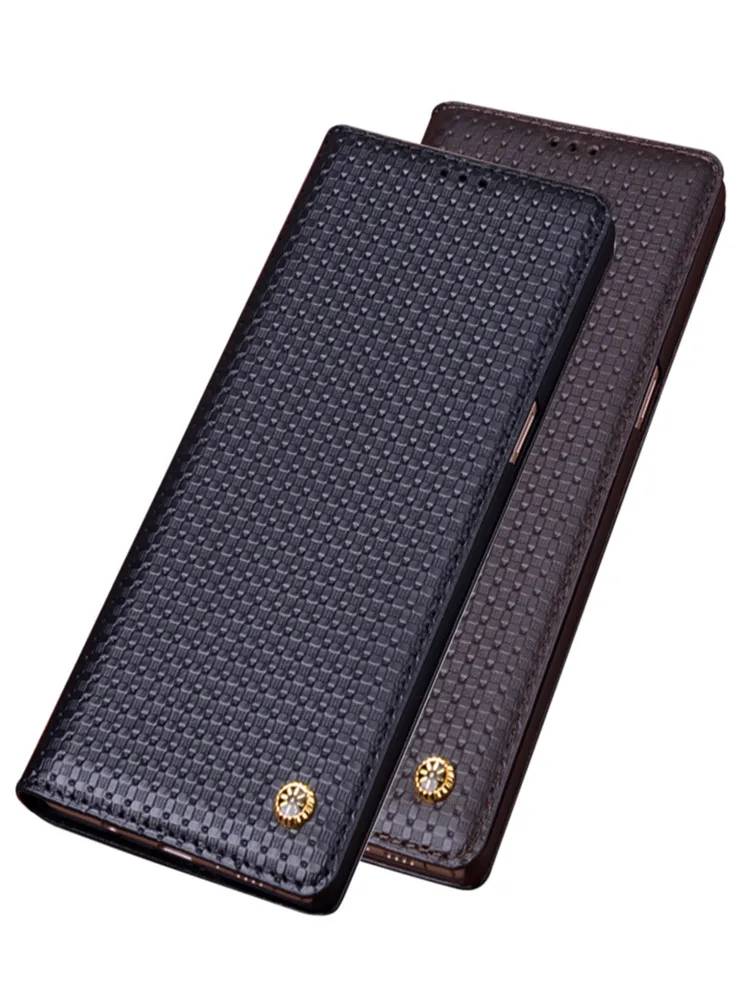 

Роскошный Магнитный телефон из натуральной кожи для OPPO Realme X7 Pro/OPPO Realme X7, чехол-кобура с подставкой