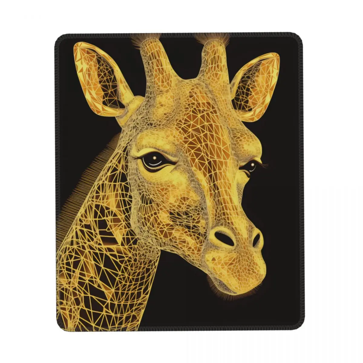 

Giraffe Vertical Print Mouse Pad Psychedelic Lines Portraits Rubber Table Mousepad Non Slip Soft Quality Mouse Pads