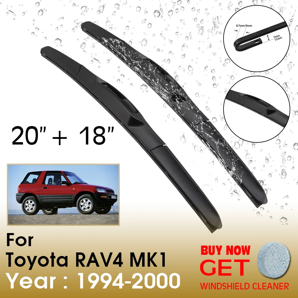 

Car Wiper Blade For TOYOTA RAV4 MK1 20"+18" 1994-2000 Front Window Washer Windscreen Windshield Wipers Blades Accessories