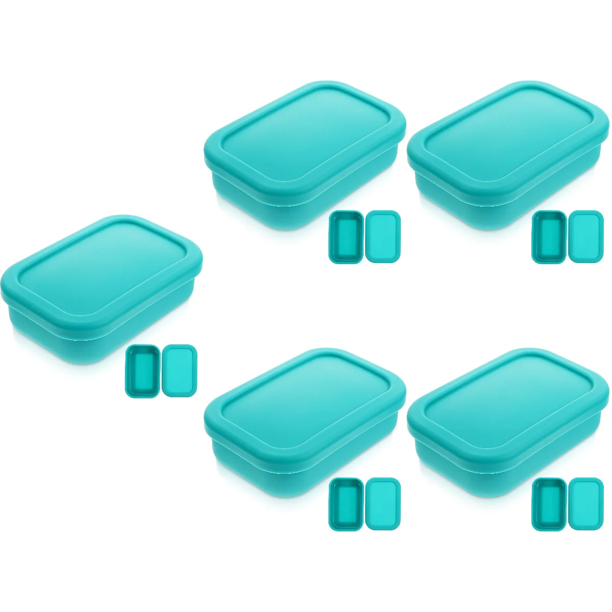 

5x Decor Fruit Storage Container Pizza Storage Container Kitchen Storage Box Dough Box for Keeping-fresh Kitchen Fruits