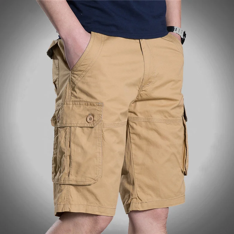

Men's 38 Plus Summer Size Cargo Shorts Casual Pocket Shorts Masculino Male Joggers Overall Military Short Trousers Sweatpants