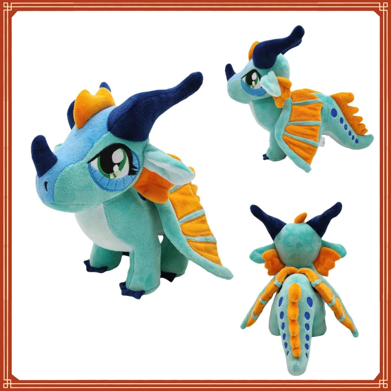 

2023 New 23cm Wings of Fire Dragon Blue Big-eyed Dragon Cute Plush Toy Doll Children Comfort Toys Birthday Gift Christmas Gift