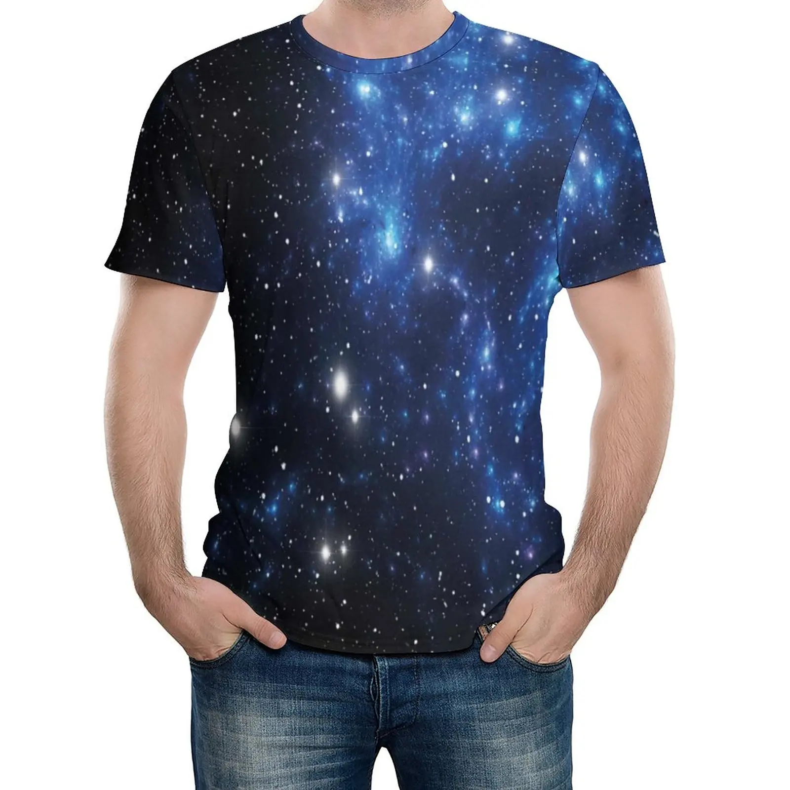

Tshirt Outer Space Star Nebula Astral Cluster Astronomy Theme Galaxy Mystery Creative Travel USA Size High Grade