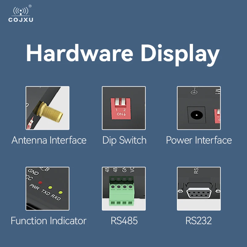 LoRa RS232 RS485 433MHz 1W TCXO E90-DTU(433L30)-V8  Wireless Transceiver Long Range 8km PLC Receiver Radio Modem LoRa