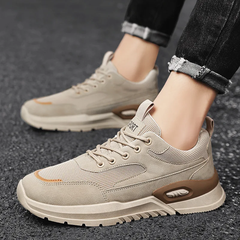 Xiaomi SALUDAS Male Sneakers New Luxury Leather Casual Shoes Breathable Soft-sole Mesh Running Shoe Outdoor Tennis Sneakers Men