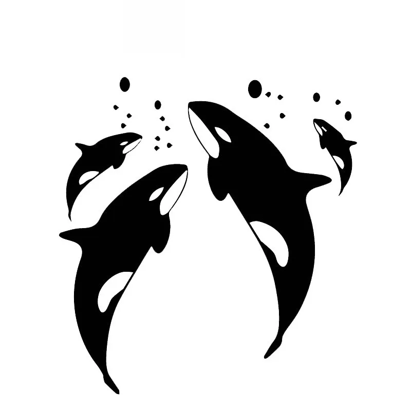 

Car Sticker Creativity Whale Family Modeling Personality Stickers PVC Fashion Auto Window Bumper Waterproof Quality Decals Decor