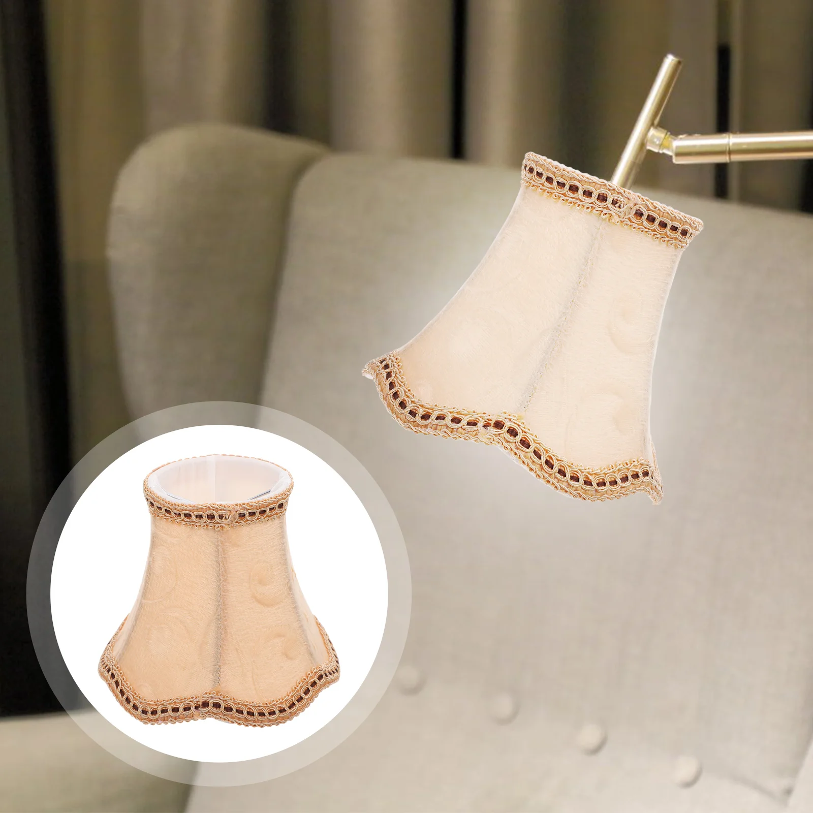 

1PC Fashion Cloth Art Lampshade Wave Bottom Lampshade Chandelier Light Cover