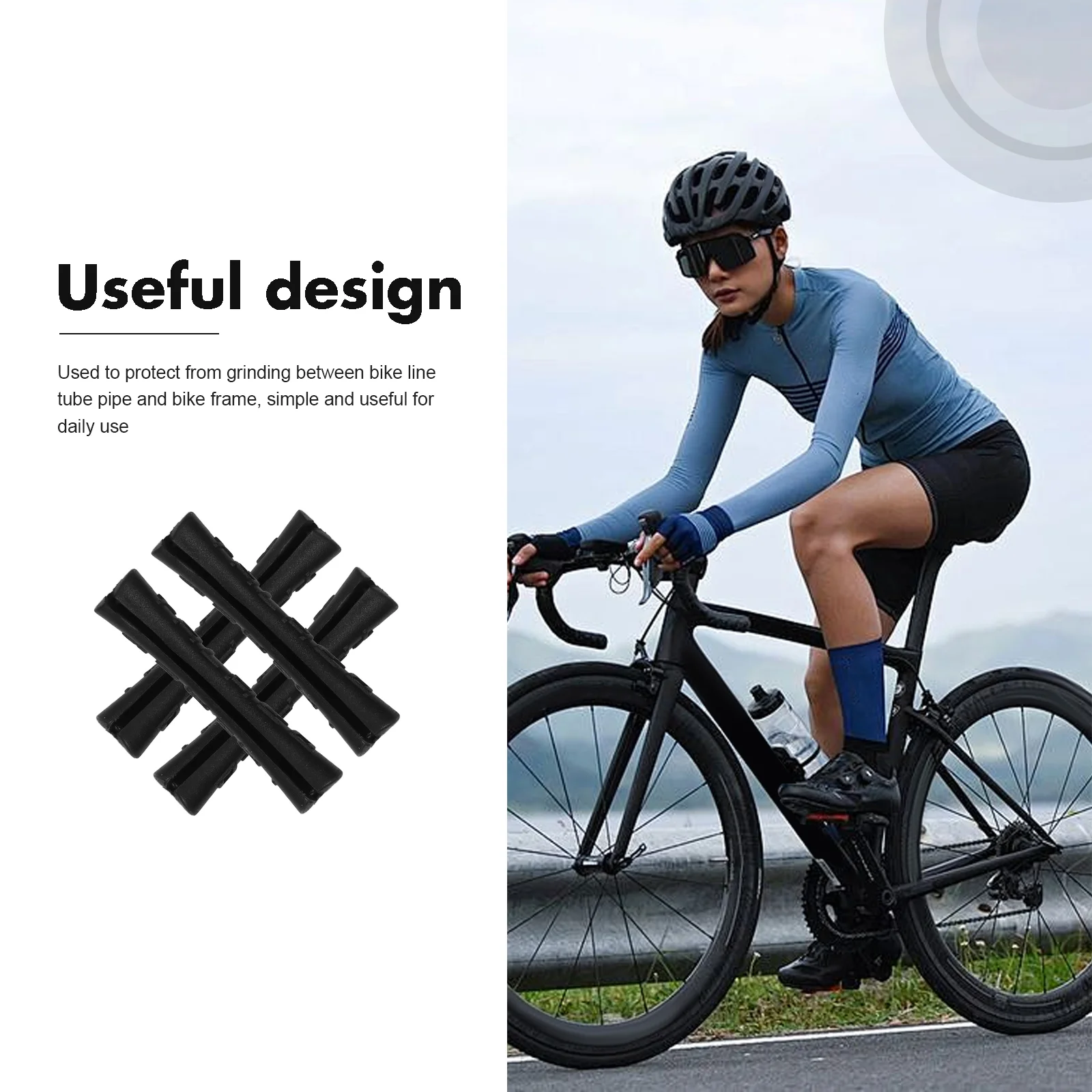 4 шт. защитные наклейки на раму шоссейного велосипеда крышка трубки горный тормоз