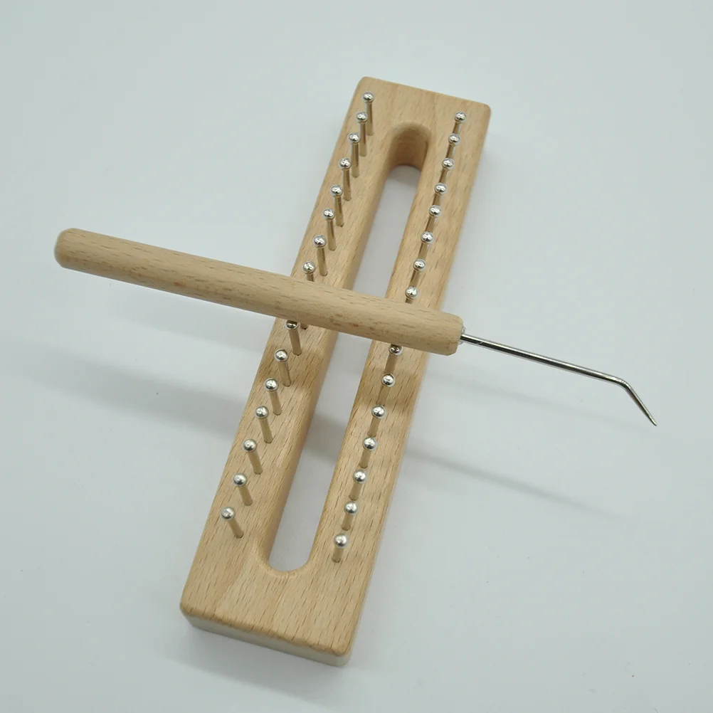 

Loom Knitting Wooden Tapestry Weaving Scarf Looms Kit Tools Combdiy Tool Set Board Tapestries Sock Making Stick Wood