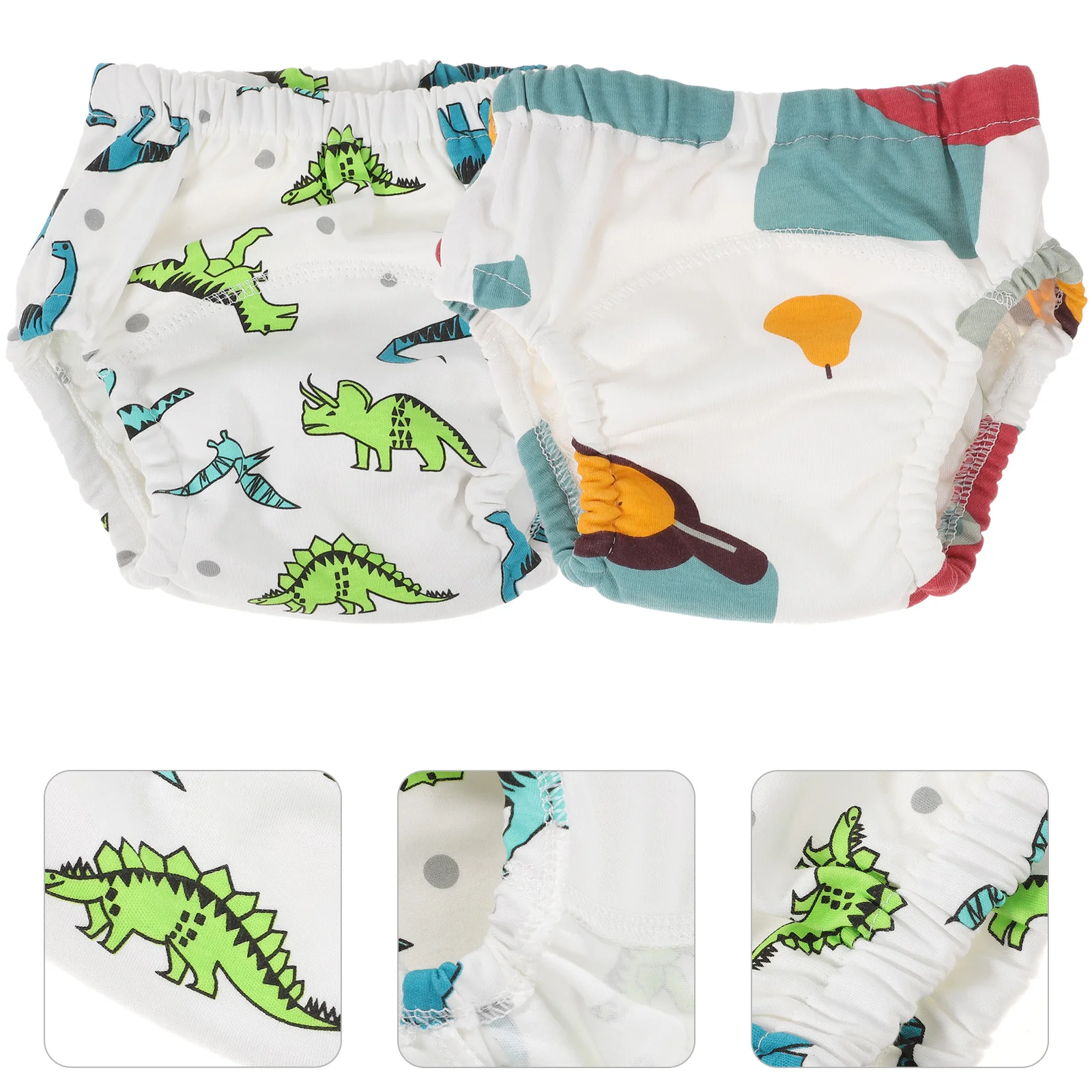 

2 Pcs Swim Trunks Infant Pant Baby Diaper Washable Nappies Home Boys Briefs Training Breathable