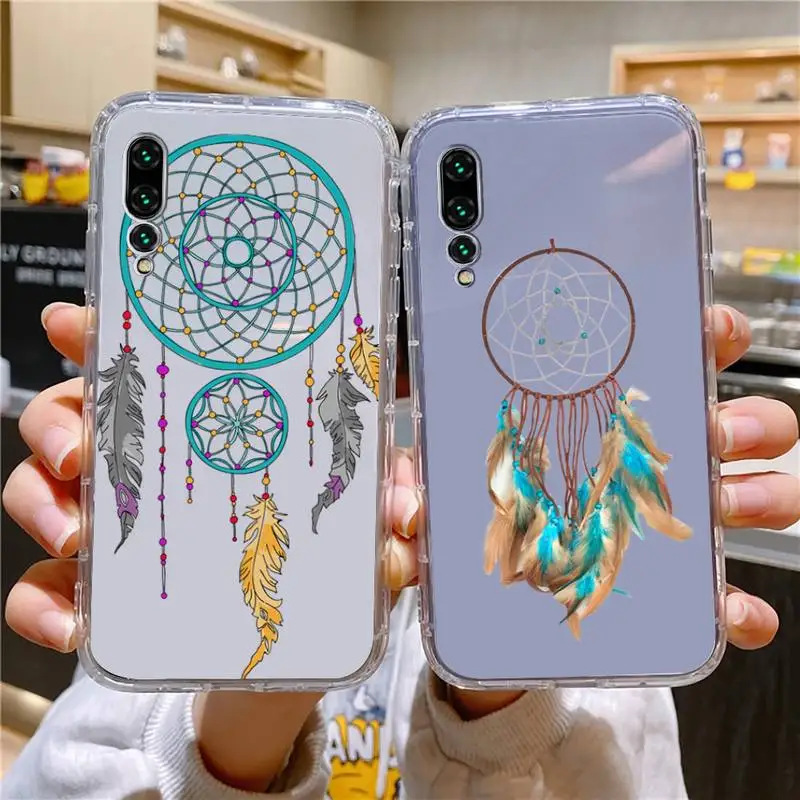 

Mandala Dreamcatcher Phone Case For Xiaomi 11 Redmi Note 11pro5G 8T 9A 9S 12S K30 10T Pro Ultra K40pro Transparent Case