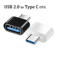 5pcs usb 2 0 to type c otg adapter usb c male to type c female adapter for huawei xiaomi samsung u disk mini portable u adapter