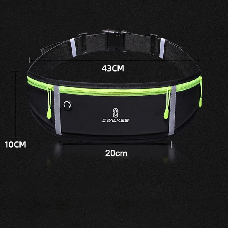 Спортивная поясная сумка CWIKLES для женщин и мужчин водонепроницаемая сумочка на