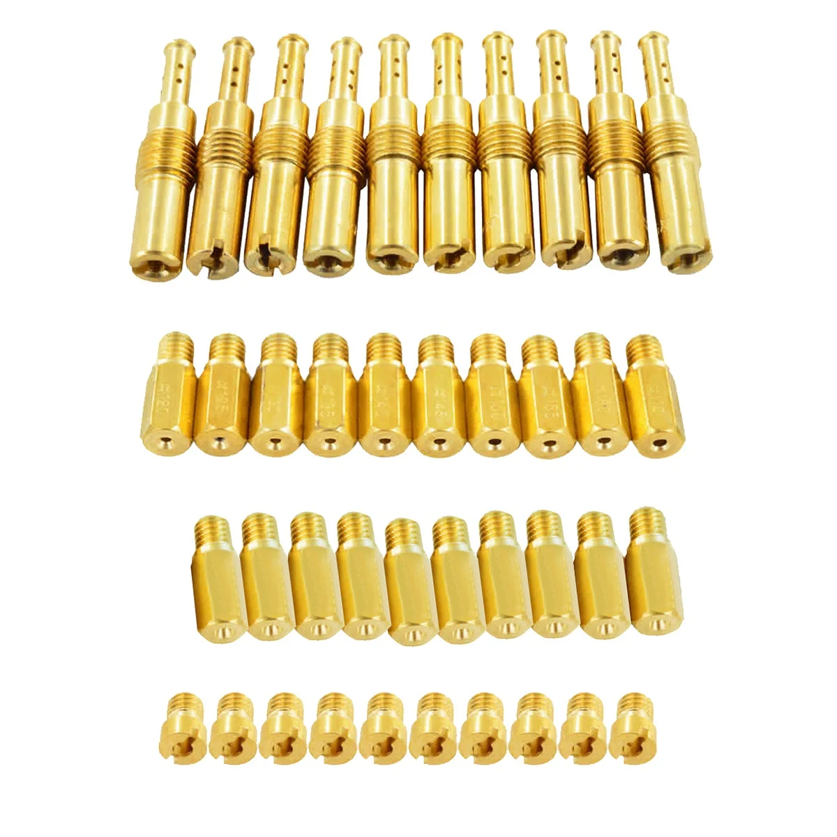 Для карбюратора 30 шт. основной + 10 набор медленных/пилотных жиклеров 120 125 130 135 140 32