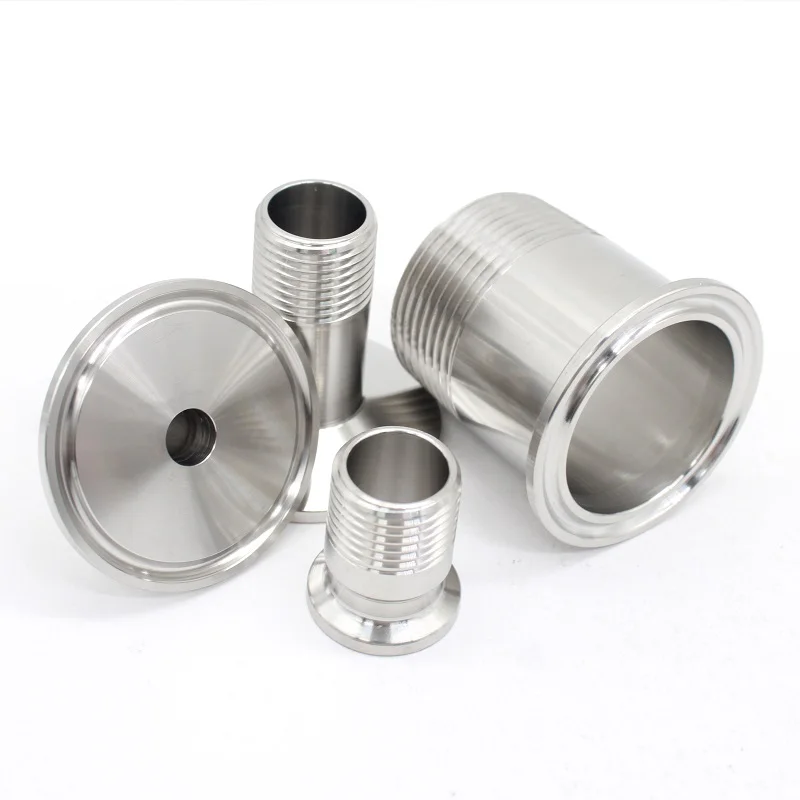 

DN6 DN15 DN20 DN25 DN32 BSPT Sanitary Stainless Steel SS304SS316L Tri-Clamp Male Adapter 1/2" 3/4" 1" 1-1/4"