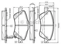 

0986 TB3069 для десяти тормозов BALATASI COROLLA D4D для t3069 D4D. 4 D4D.
