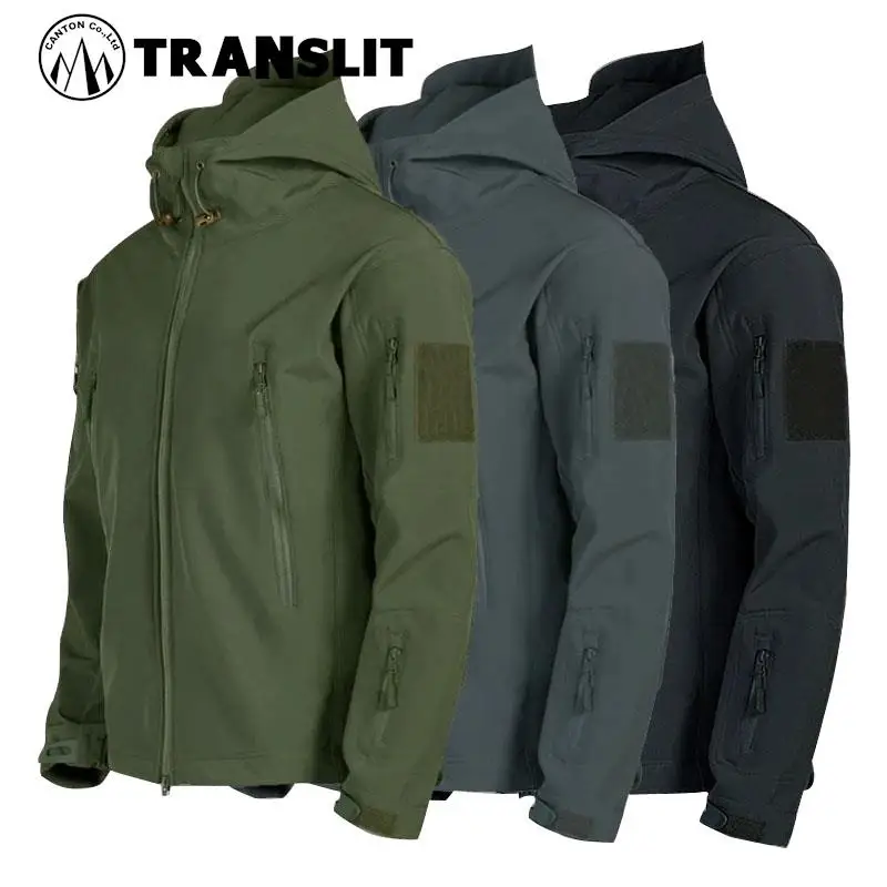 

Military Shark Skin Soft Shell Jackets Men Tactical Windproof Waterproof jacket men Army Combat Jackets Mens Hooded Bomber Coats