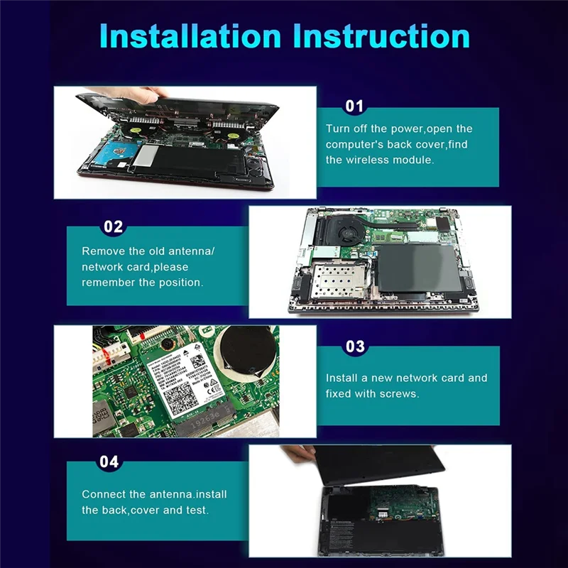 8260 8260NGW Wi-Fi карта + 2 антенны 4G/5Ghz 867M Bluetooth 4 NGFF M.2 WiFi модуль беспроводной карты для Intel