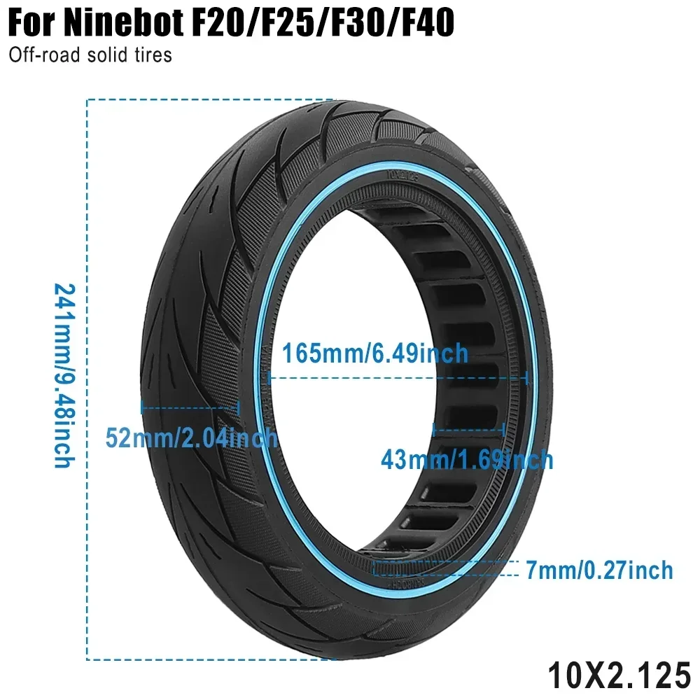 10-дюймовый сотовый Trye 10x2.125 фотоэлемент для Ninebot F40 F30 F20 электрический скутер